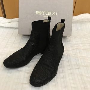 Jimmy Choo London Shiny Ankle bots size 38.5